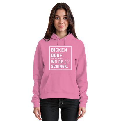 Wo de Sonn schingk - Bickendorf Druck - Basic Unisex Hoodie