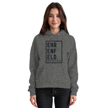 Ehrenfeld Koordinaten (großer Druck auf der Brust) - Basic Unisex Hoodie