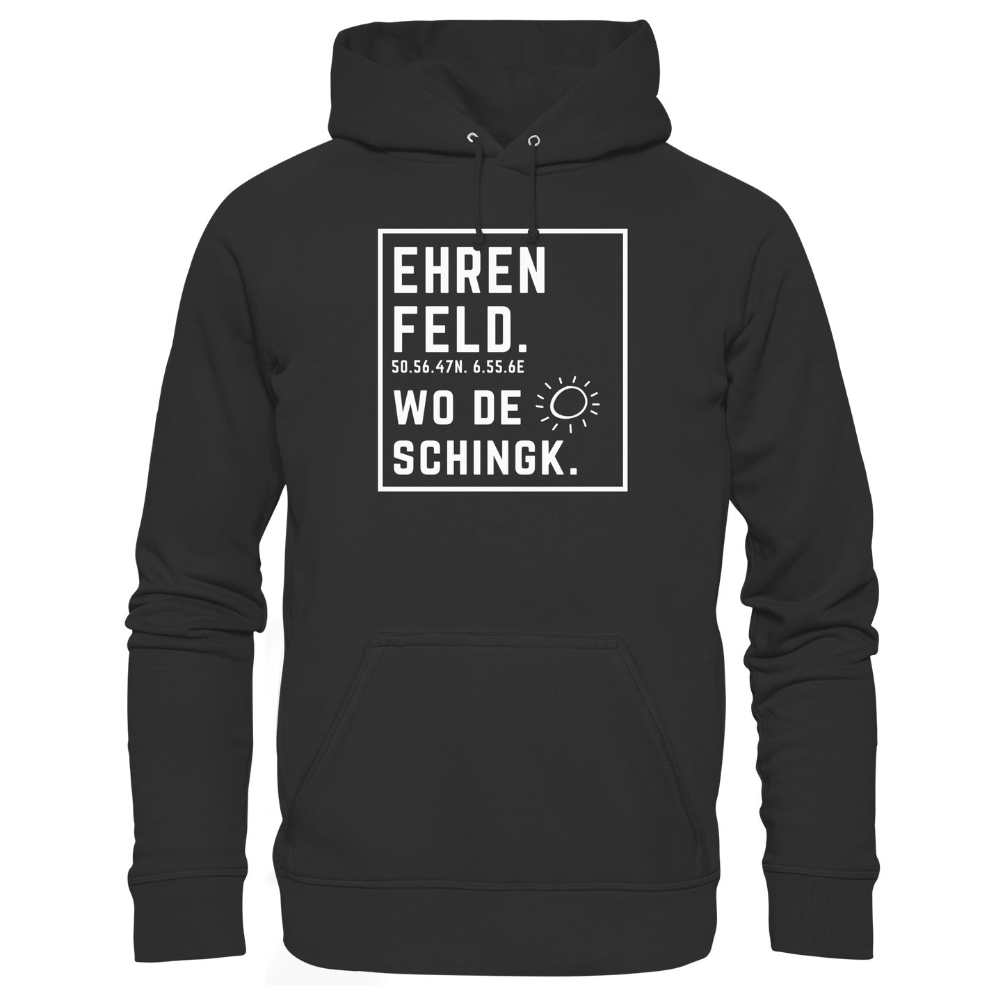 Wo de Sonn schingk - Ehrenfeld Druck - Basic Unisex Hoodie