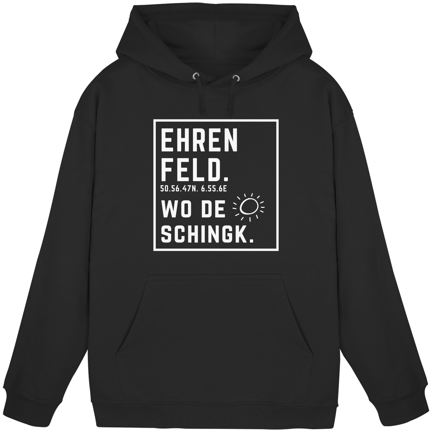 Wo de Sonn schingk - Ehrenfeld Druck - Basic Unisex Hoodie