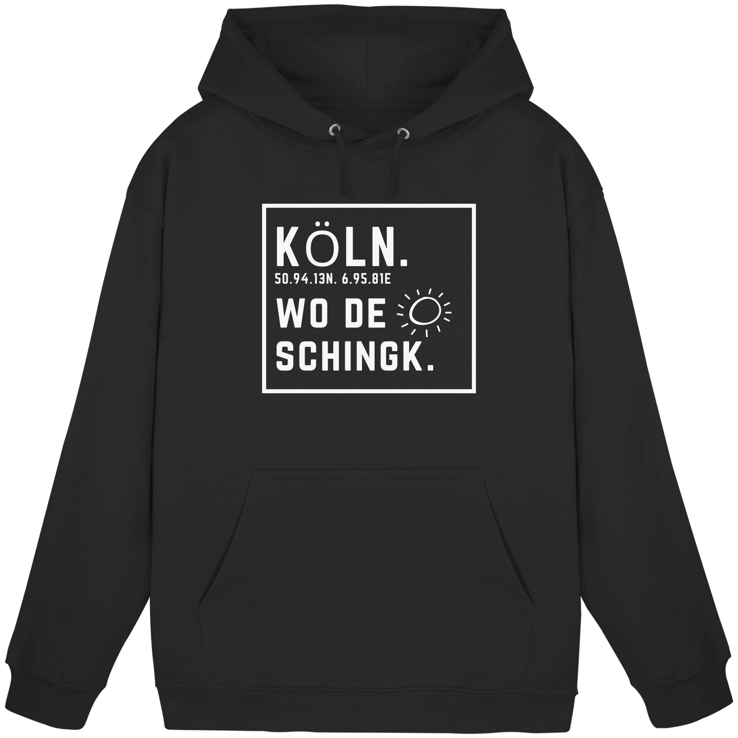 Wo de Sonn schingk - Köln Druck - Basic Unisex Hoodie