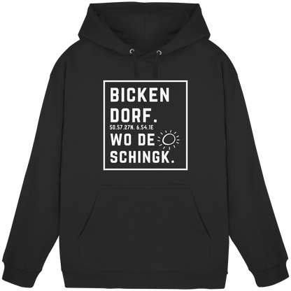 Wo de Sonn schingk - Bickendorf Druck - Basic Unisex Hoodie