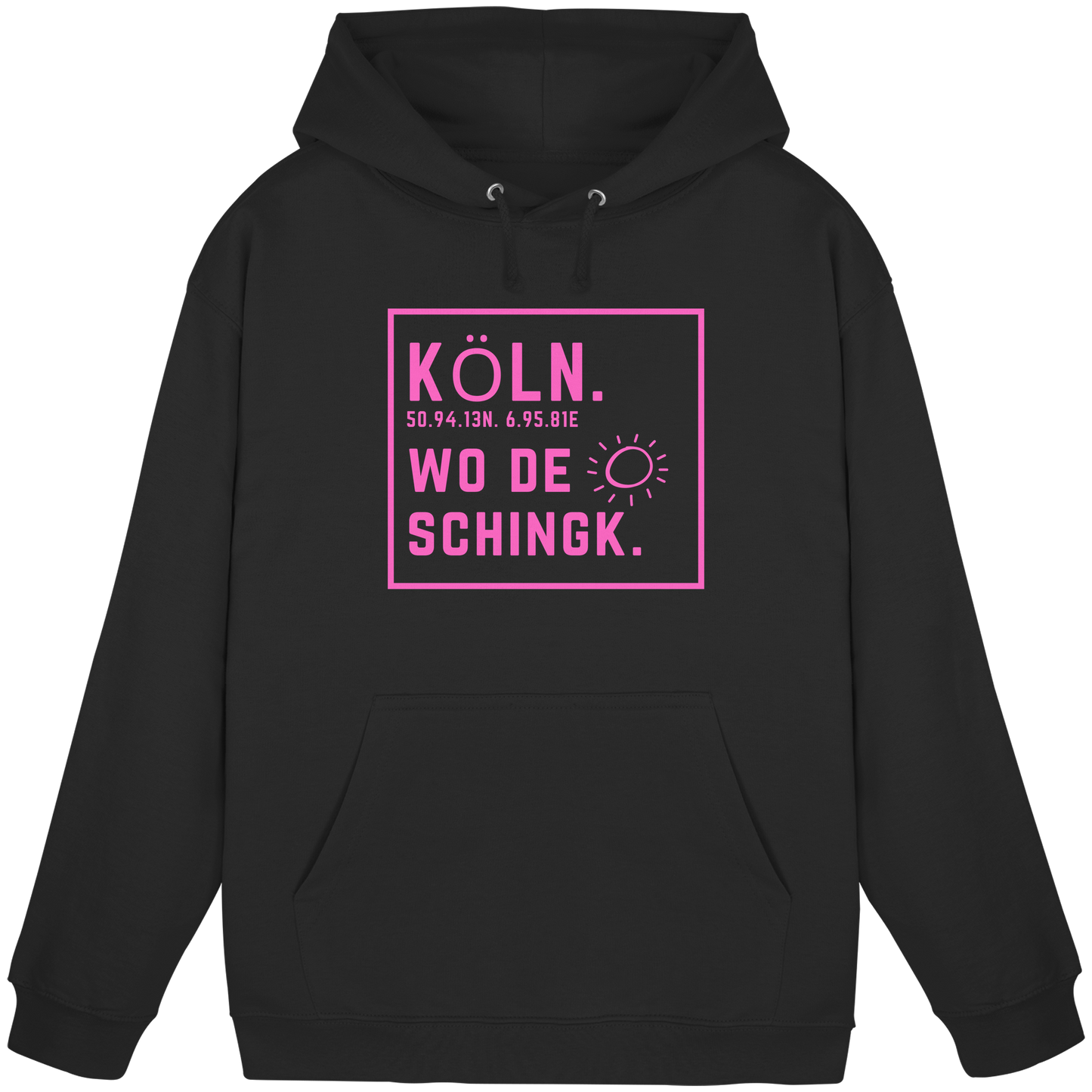 Wo de Sonn schingk - Köln Druck  - Basic Unisex Hoodie