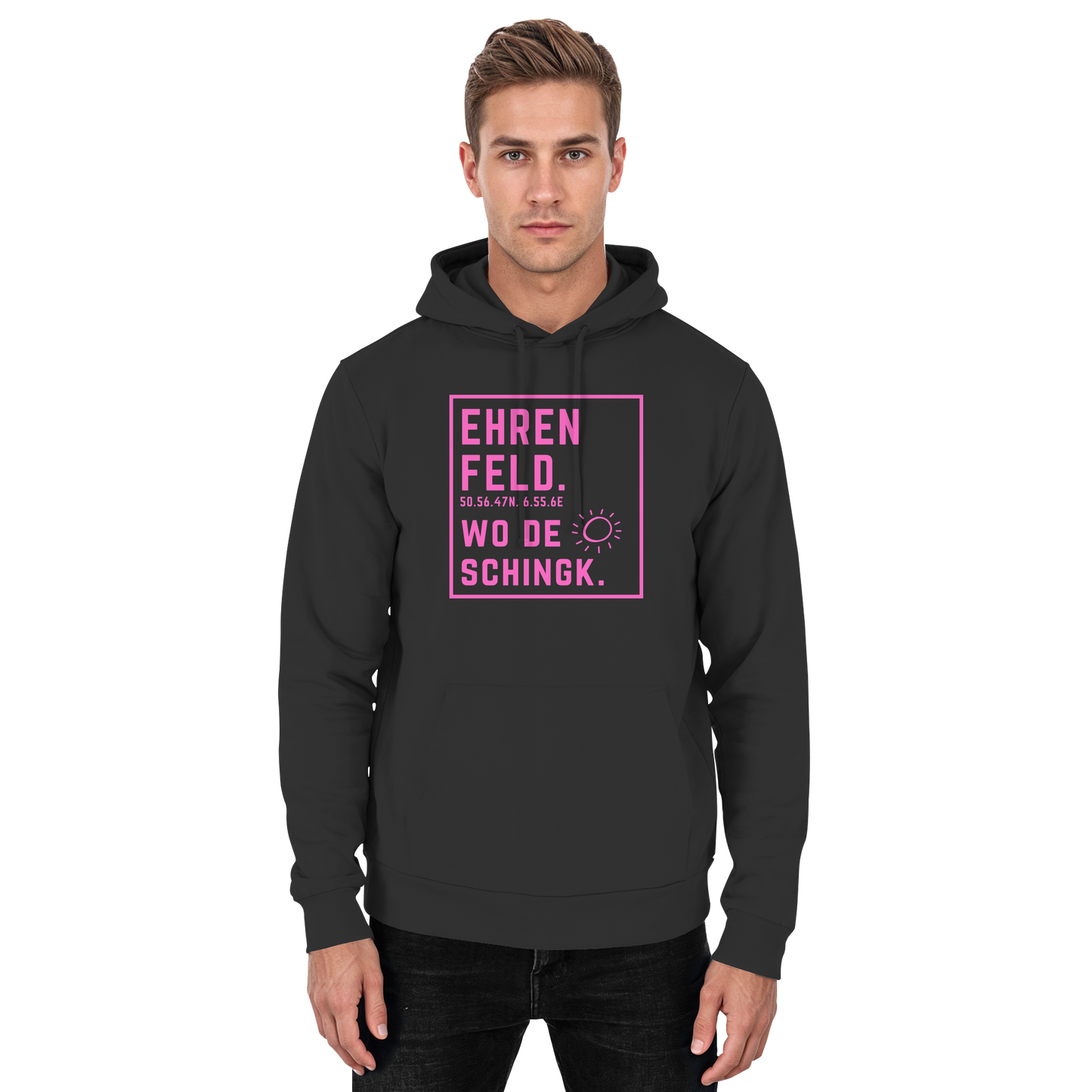 Wo de Sonn schingk - Ehrenfeld Druck   - Basic Unisex Hoodie