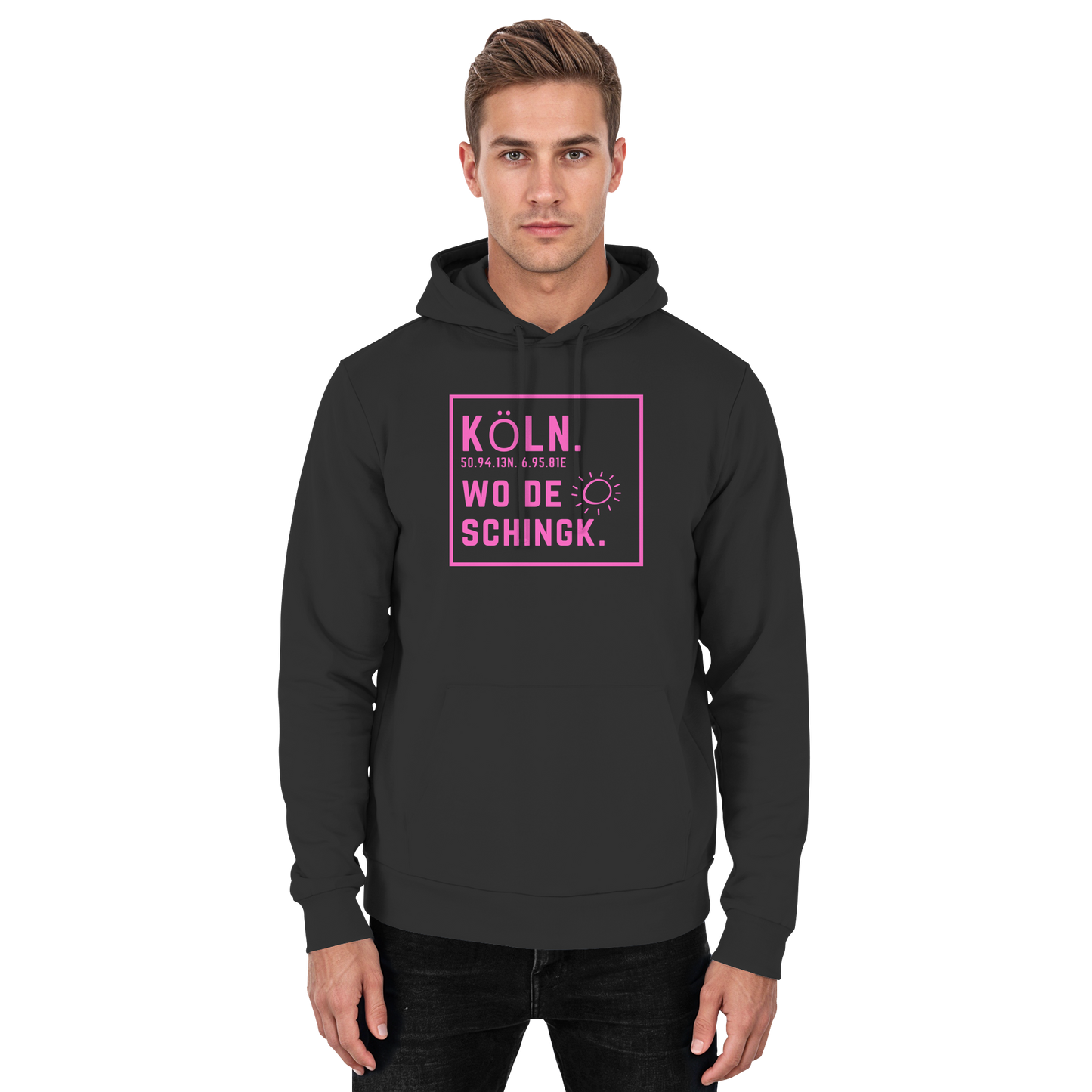 Wo de Sonn schingk - Köln Druck  - Basic Unisex Hoodie