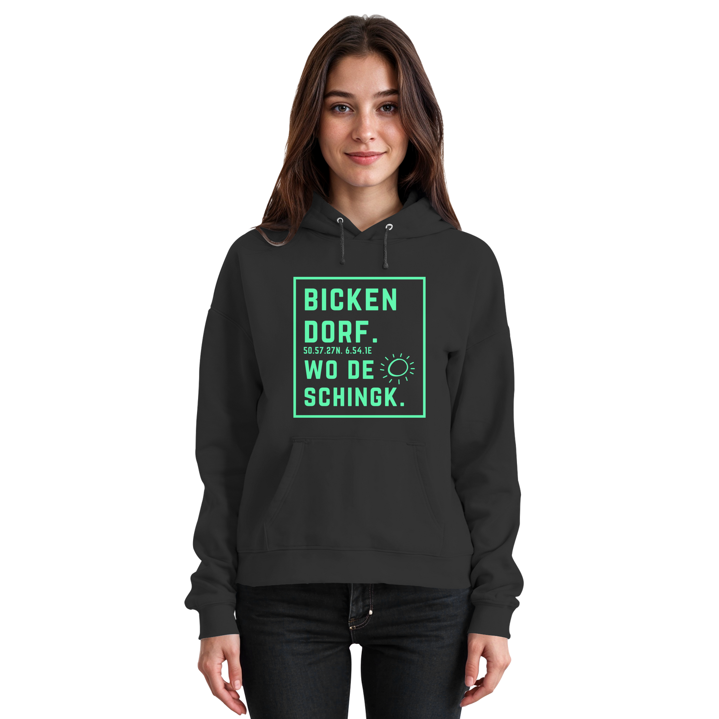 Wo de Sonn schingk - Bickendorf Druck - Basic Unisex Hoodie