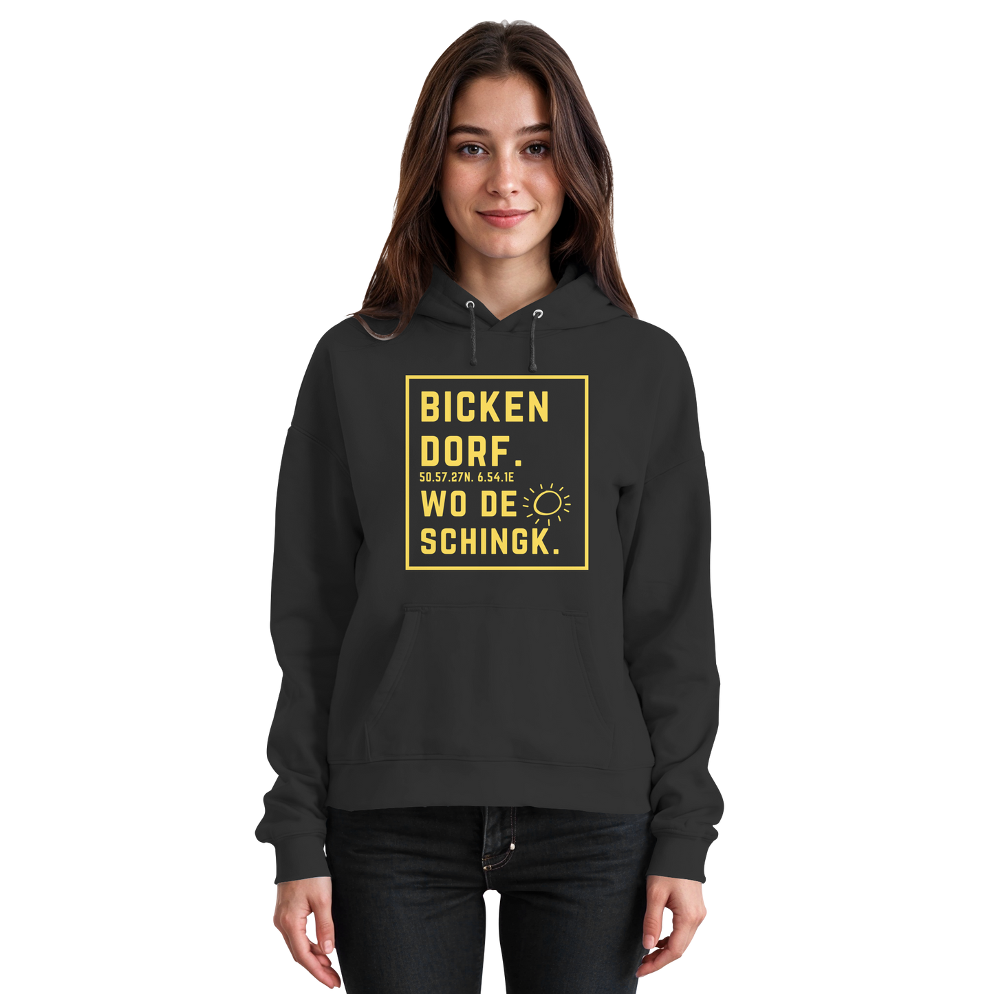 Wo de Sonn schingk - Bickendorf Druck - Basic Unisex Hoodie