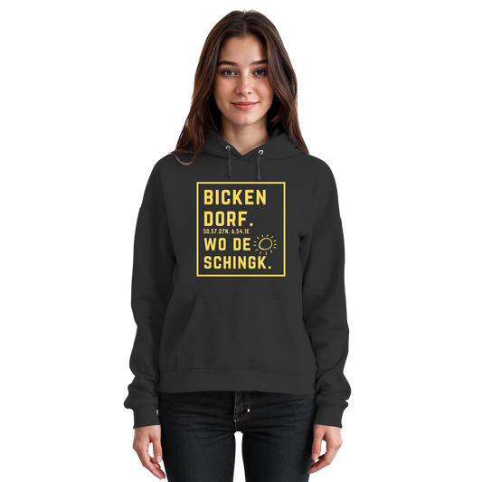 Wo de Sonn schingk - Bickendorf Druck - Basic Unisex Hoodie