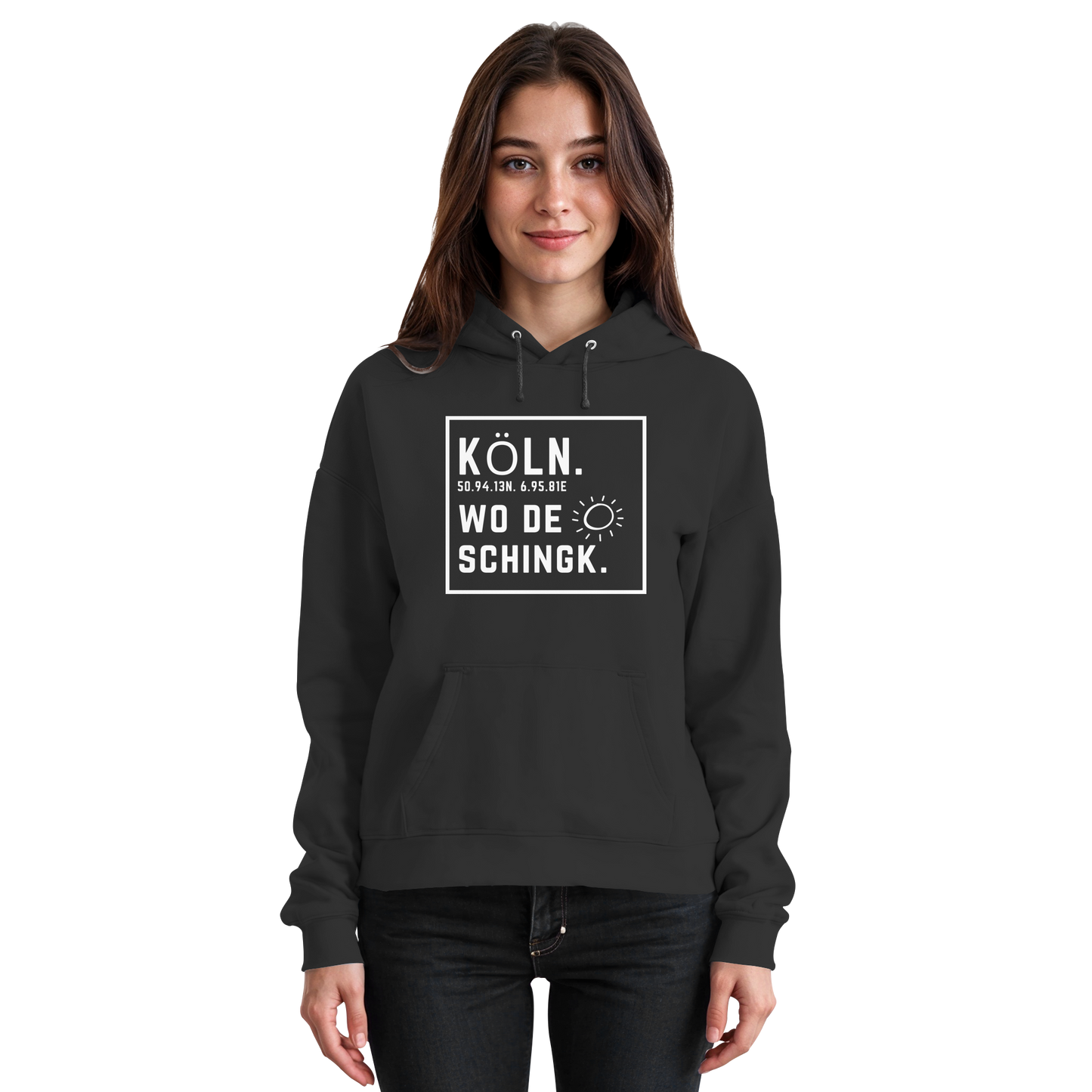 Wo de Sonn schingk - Köln Druck - Basic Unisex Hoodie