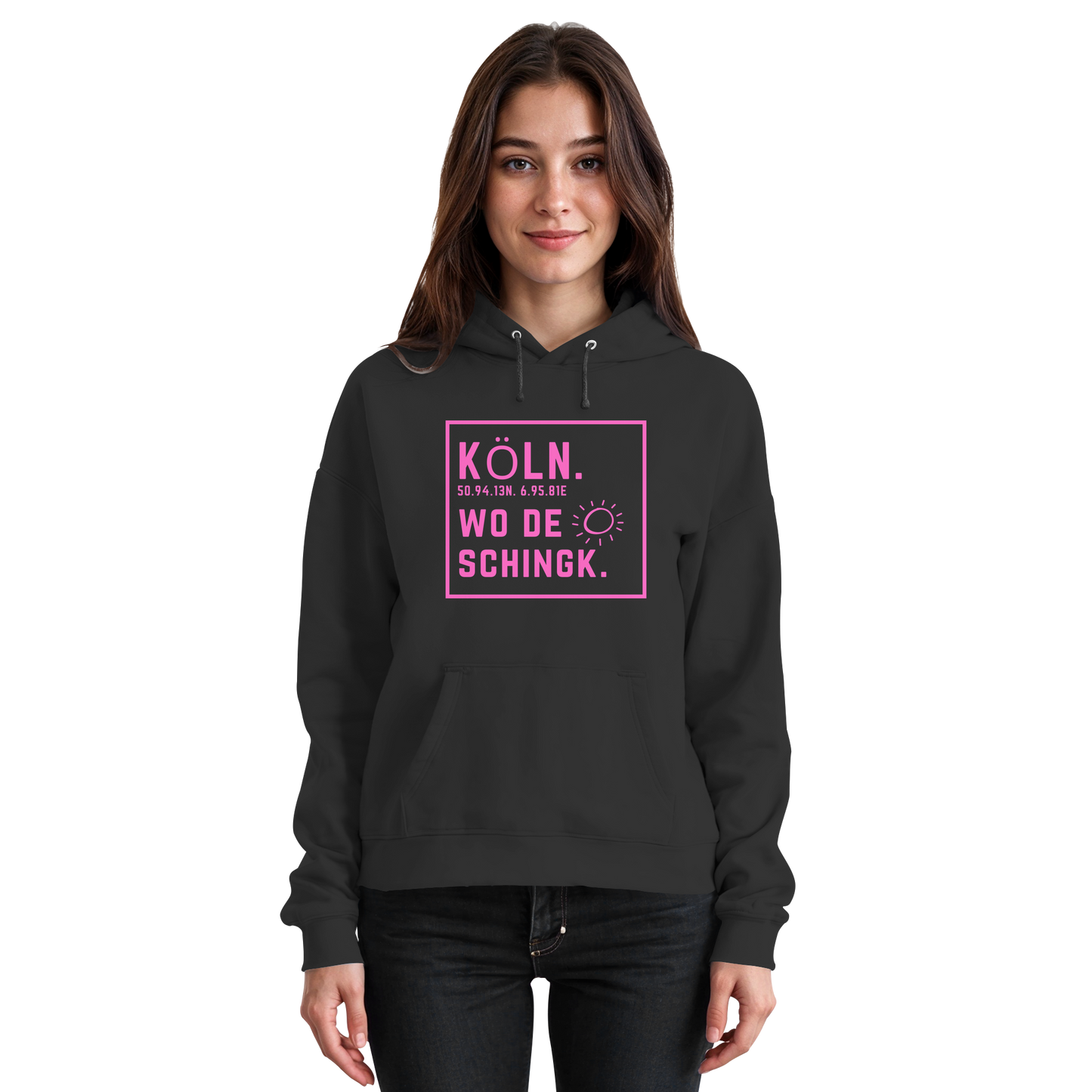 Wo de Sonn schingk - Köln Druck  - Basic Unisex Hoodie