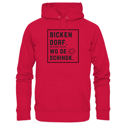 Wo de Sonn schingk - Bickendorf Druck  - Basic Unisex Hoodie