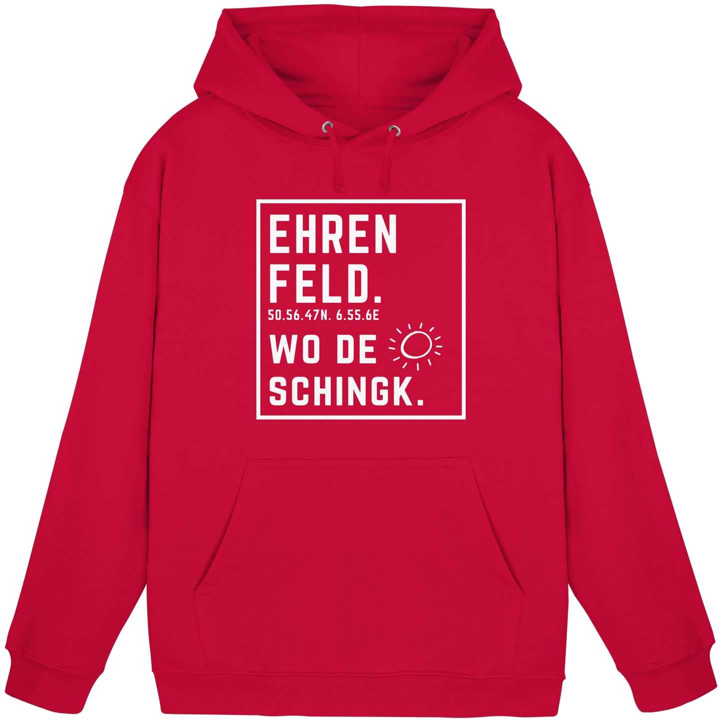 Wo de Sonn schingk - Ehrenfeld Druck - Basic Unisex Hoodie