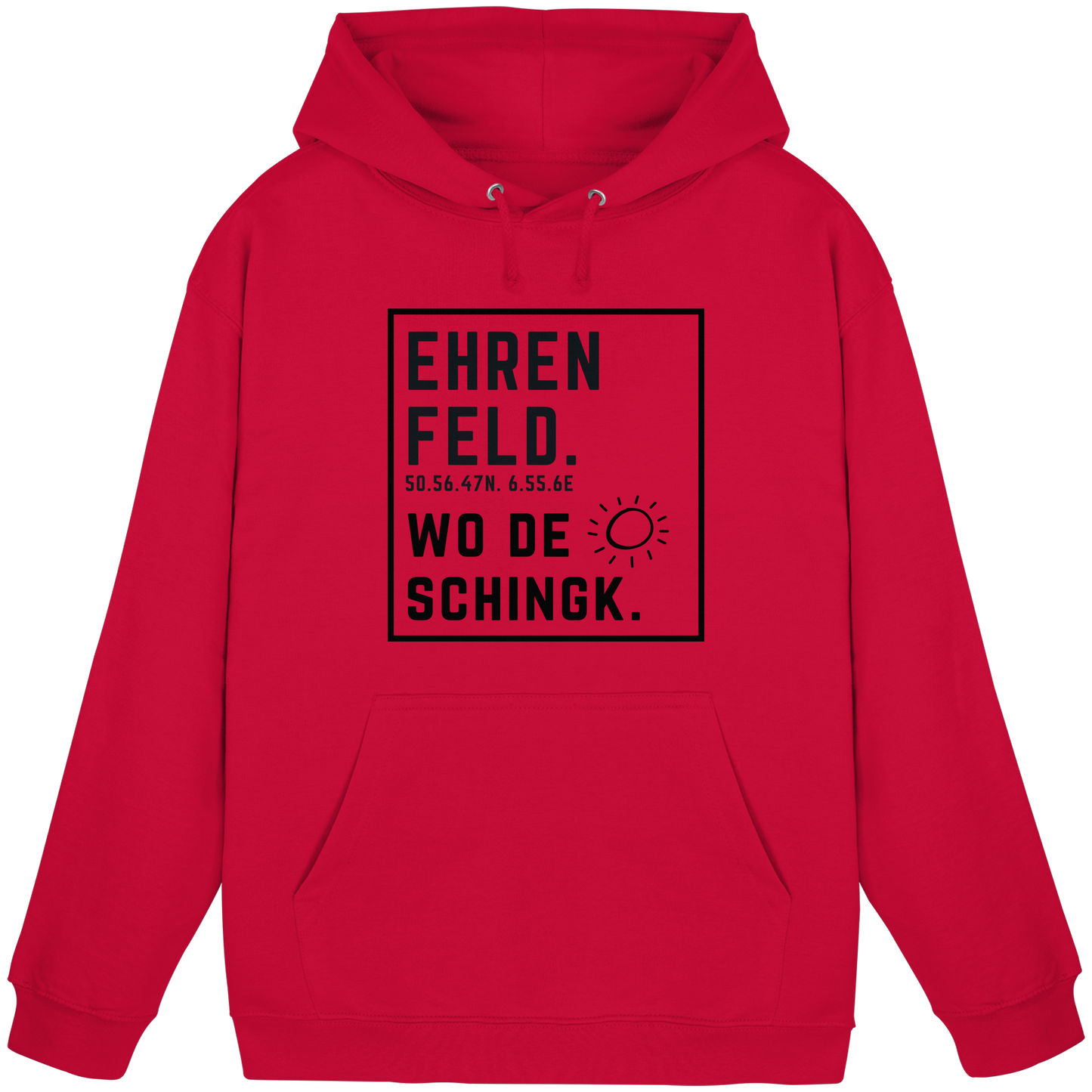 Wo de Sonn schingk - Ehrenfeld Druck  - Basic Unisex Hoodie