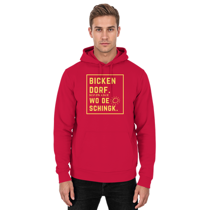 Wo de Sonn schingk - Bickendorf Druck - Basic Unisex Hoodie