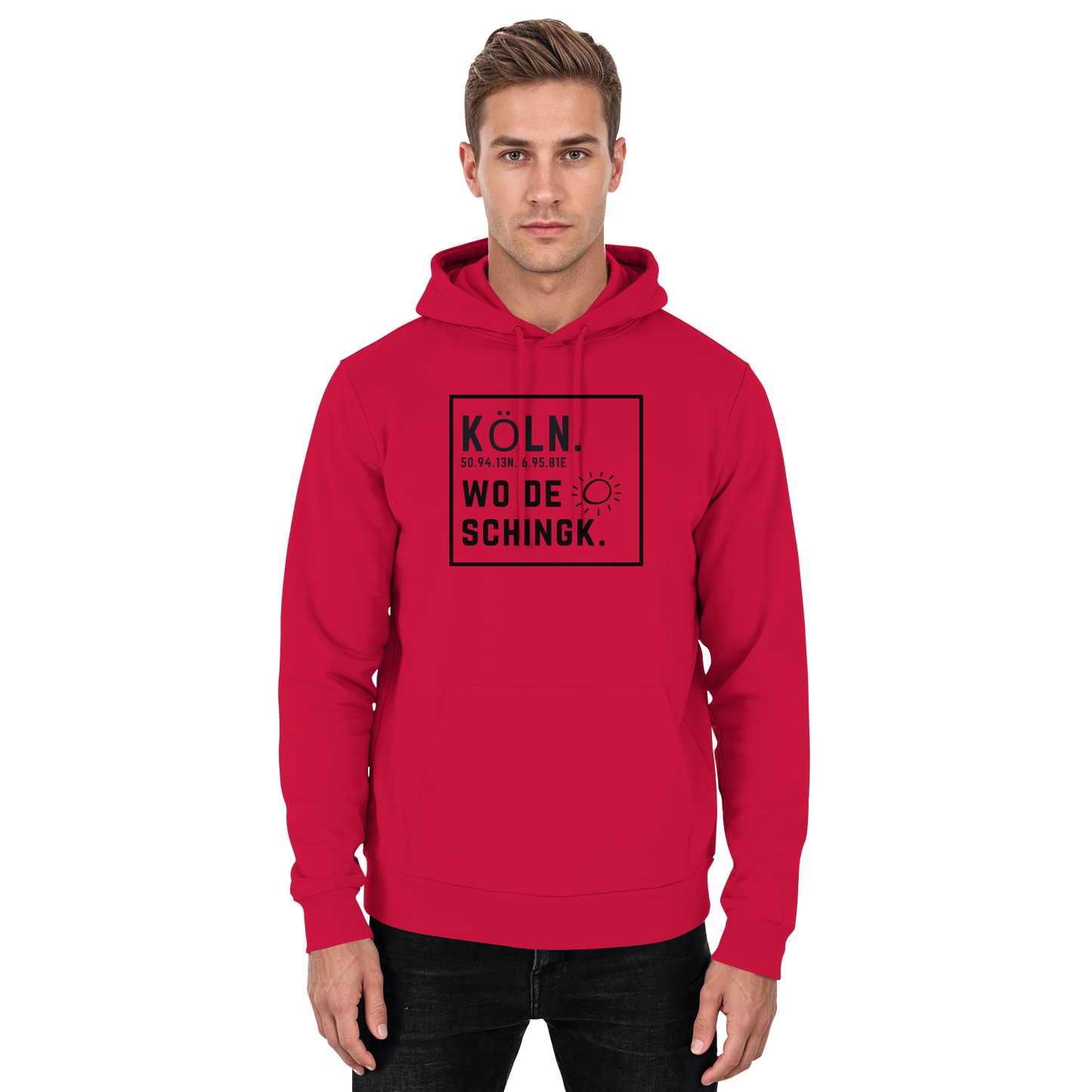 Wo de Sonn schingk - Köln Druck   - Basic Unisex Hoodie