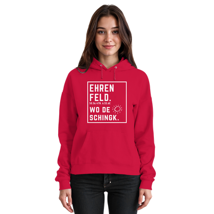 Wo de Sonn schingk - Ehrenfeld Druck - Basic Unisex Hoodie