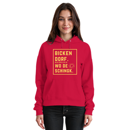 Wo de Sonn schingk - Bickendorf Druck - Basic Unisex Hoodie