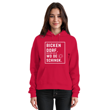 Wo de Sonn schingk - Bickendorf Druck - Basic Unisex Hoodie