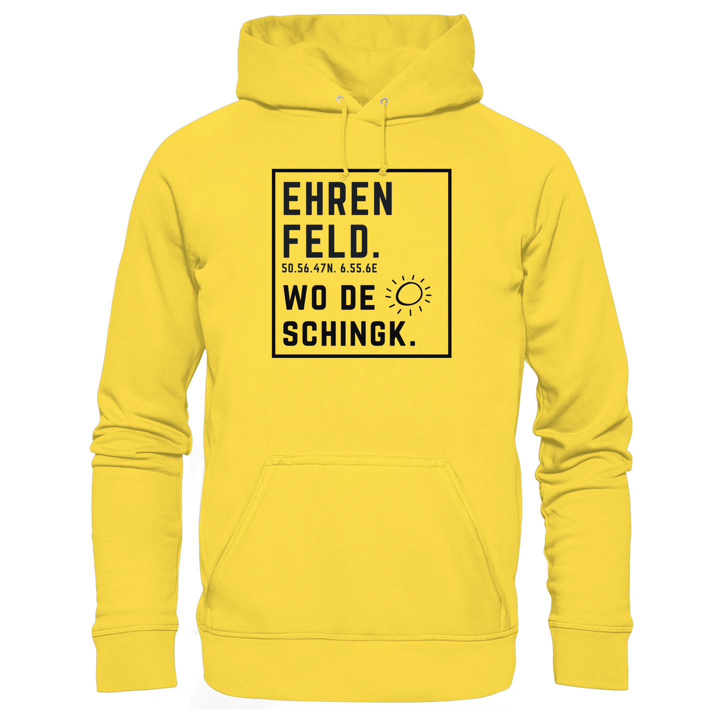 Wo de Sonn schingk - Ehrenfeld Druck  - Basic Unisex Hoodie