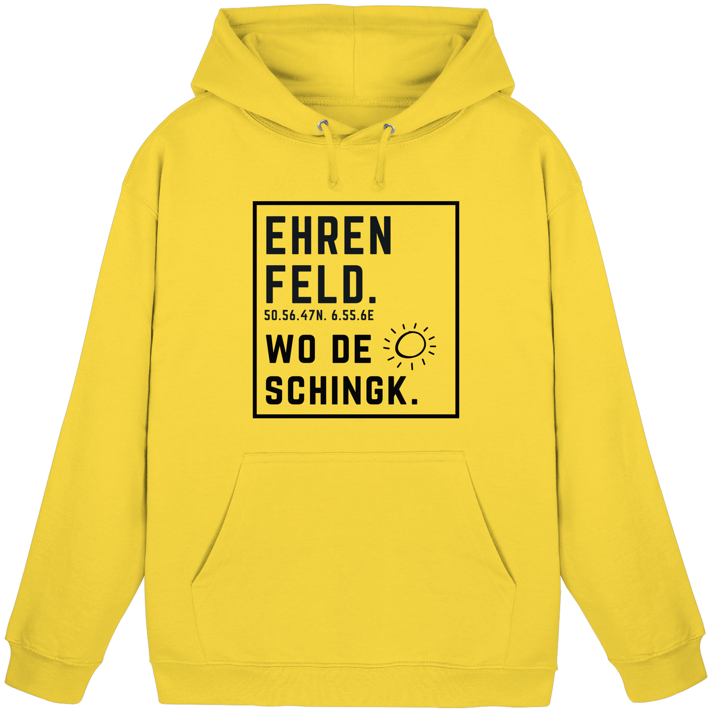 Wo de Sonn schingk - Ehrenfeld Druck  - Basic Unisex Hoodie