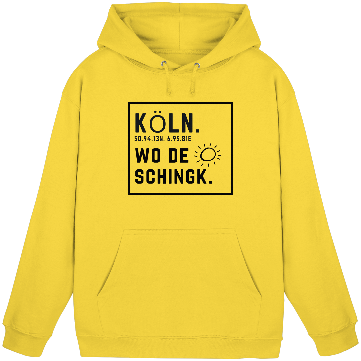 Wo de Sonn schingk - Köln Druck   - Basic Unisex Hoodie