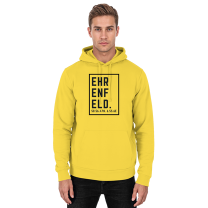 Ehrenfeld Koordinaten (großer Druck auf der Brust) - Basic Unisex Hoodie