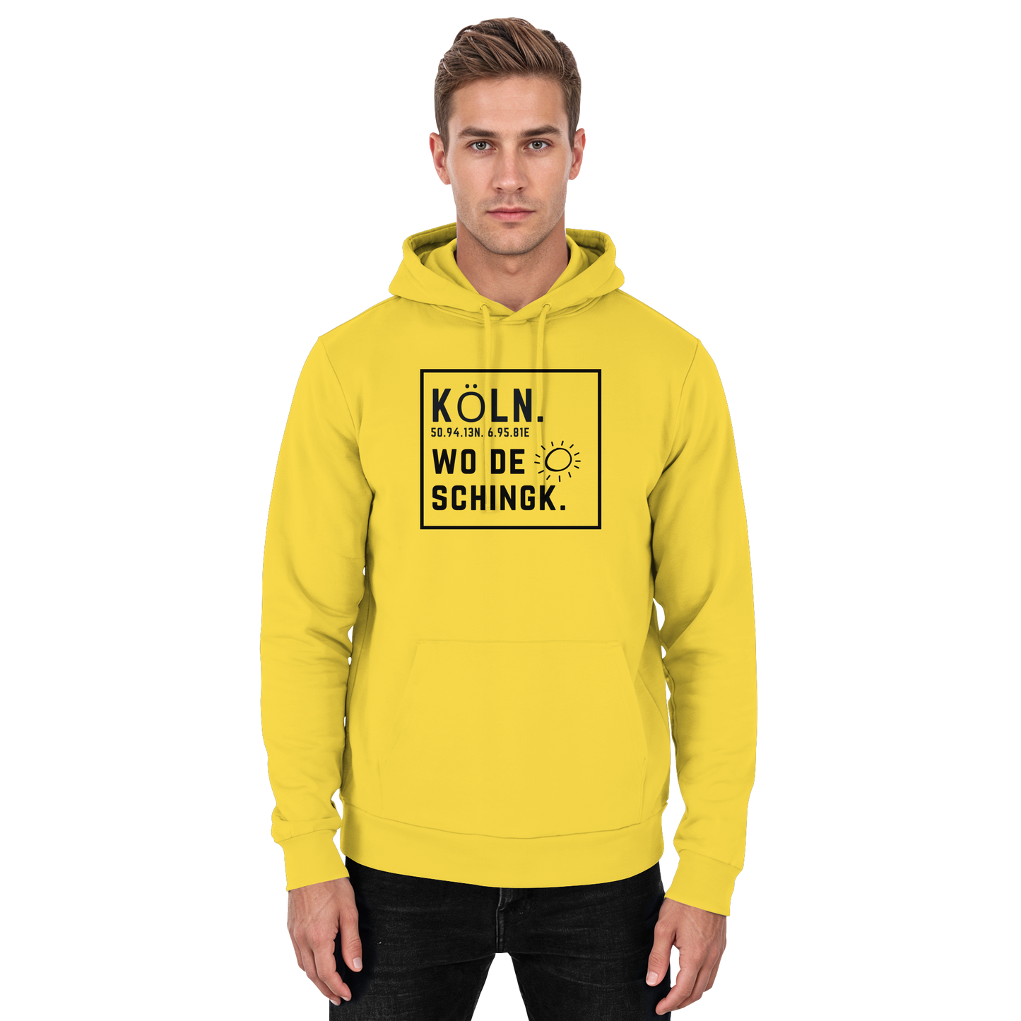 Wo de Sonn schingk - Köln Druck   - Basic Unisex Hoodie