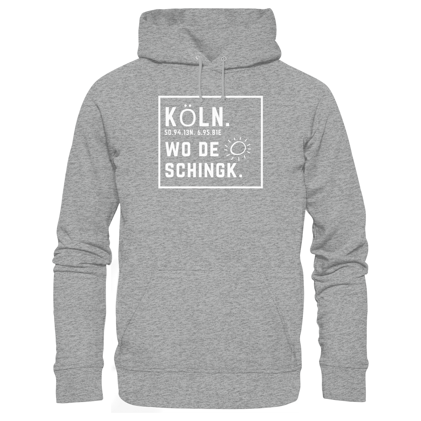Wo de Sonn schingk - Köln Druck - Basic Unisex Hoodie