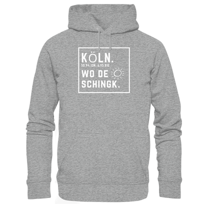 Wo de Sonn schingk - Köln Druck - Basic Unisex Hoodie
