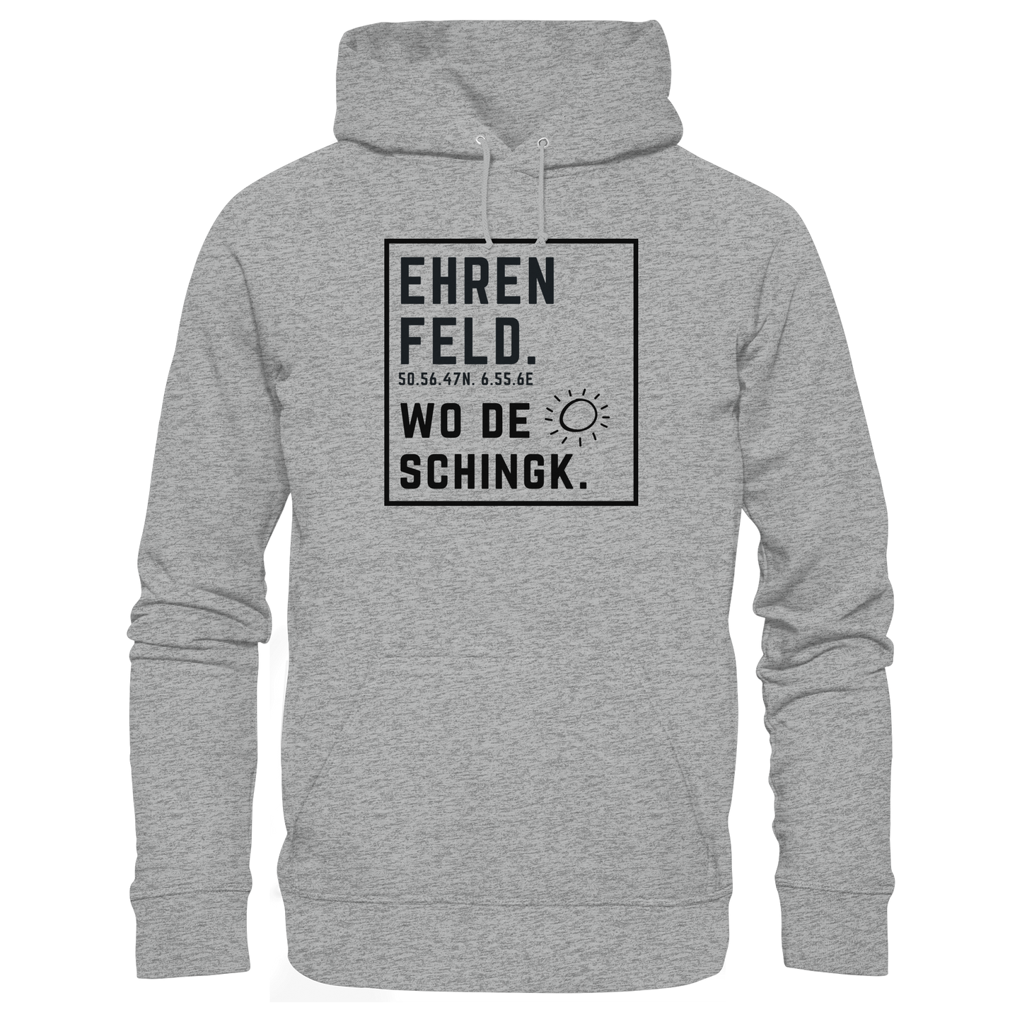 Wo de Sonn schingk - Ehrenfeld Druck  - Basic Unisex Hoodie