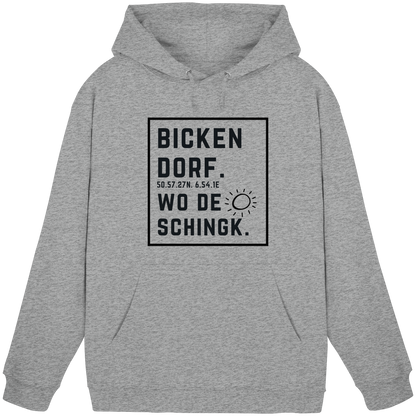 Wo de Sonn schingk - Bickendorf Druck  - Basic Unisex Hoodie