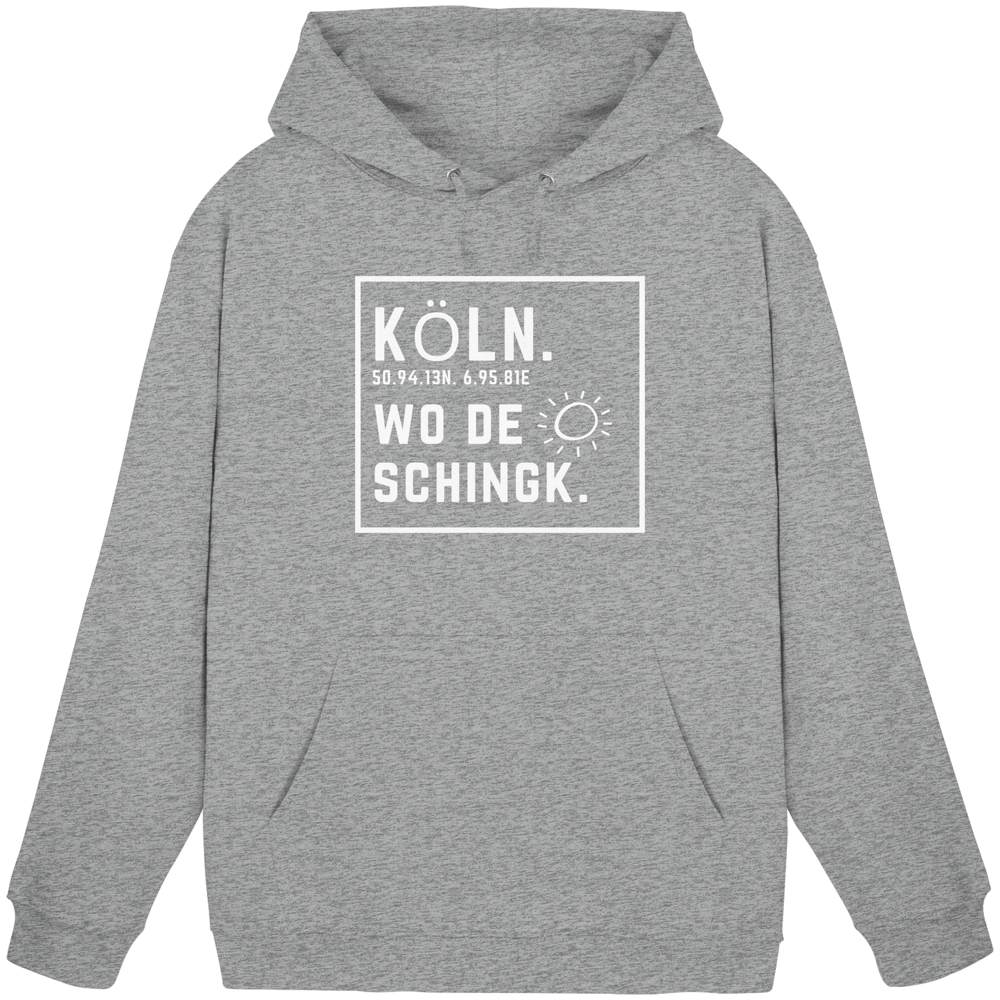 Wo de Sonn schingk - Köln Druck - Basic Unisex Hoodie
