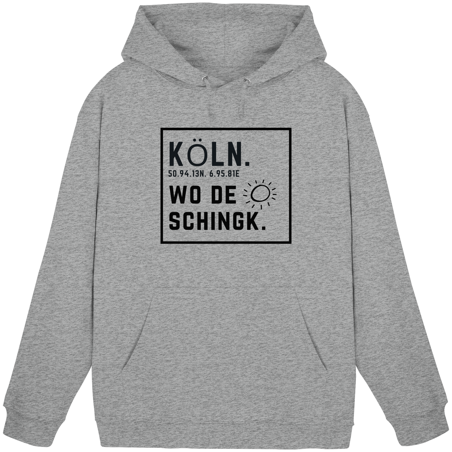 Wo de Sonn schingk - Köln Druck   - Basic Unisex Hoodie