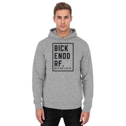 Bickendorf Koordinaten (großer Druck auf der Brust) - Basic Unisex Hoodie