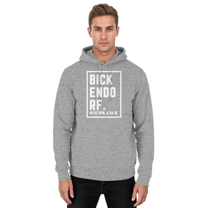Bickendorf Koordinaten (großer Druck auf der Brust) - Basic Unisex Hoodie