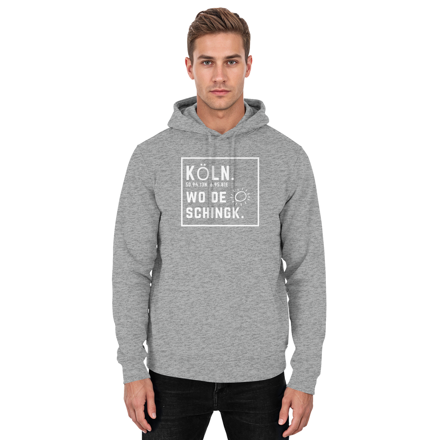 Wo de Sonn schingk - Köln Druck - Basic Unisex Hoodie