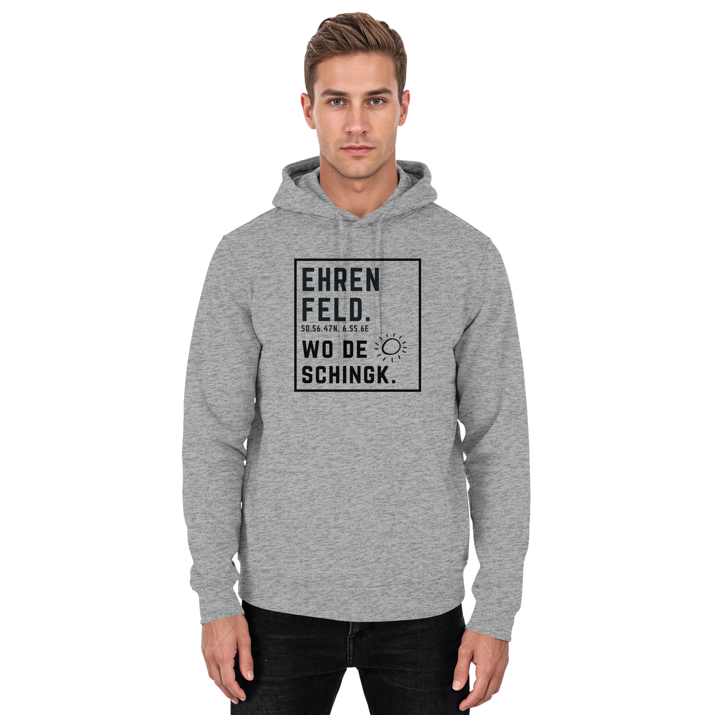 Wo de Sonn schingk - Ehrenfeld Druck  - Basic Unisex Hoodie