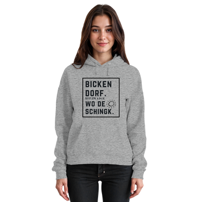 Wo de Sonn schingk - Bickendorf Druck  - Basic Unisex Hoodie
