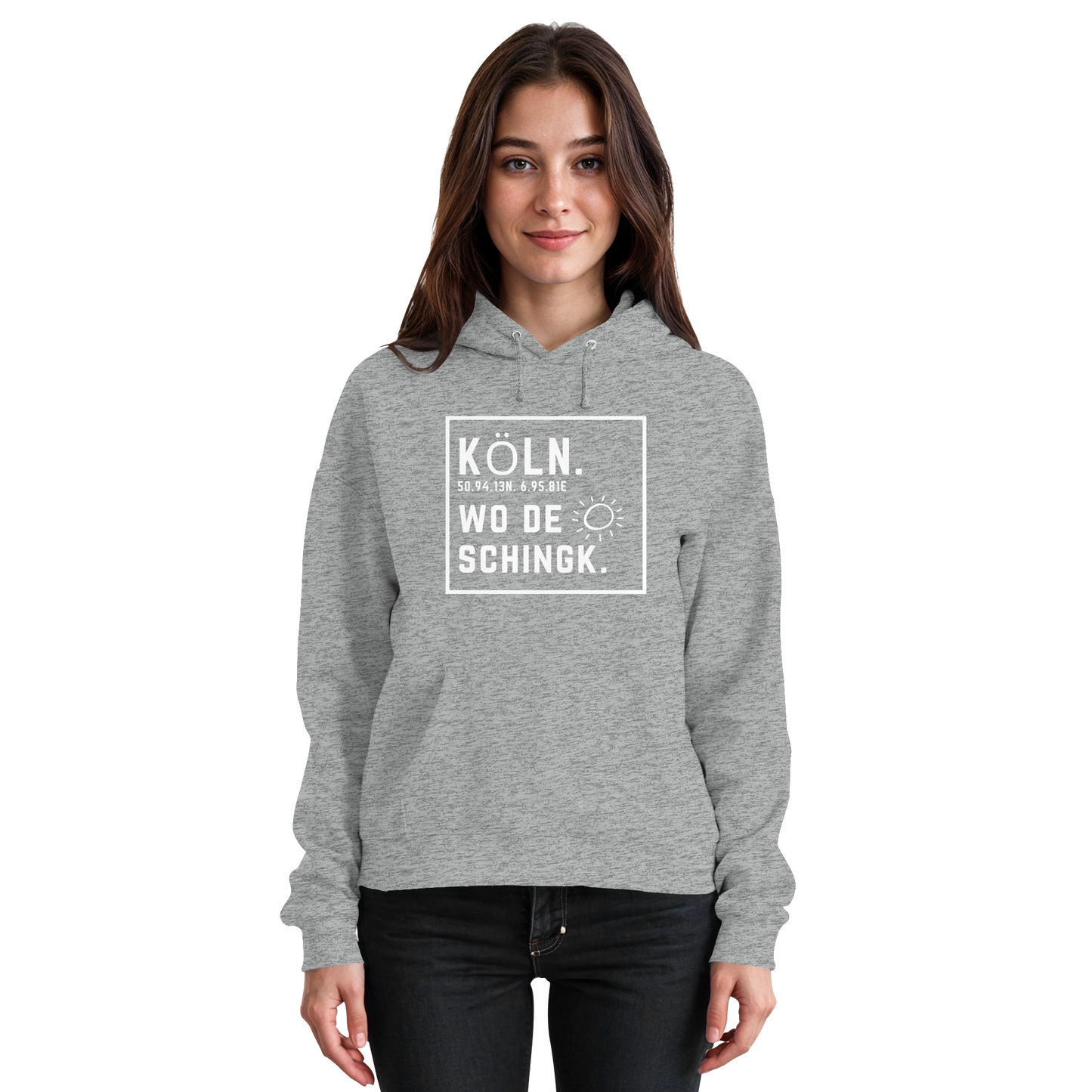 Wo de Sonn schingk - Köln Druck - Basic Unisex Hoodie
