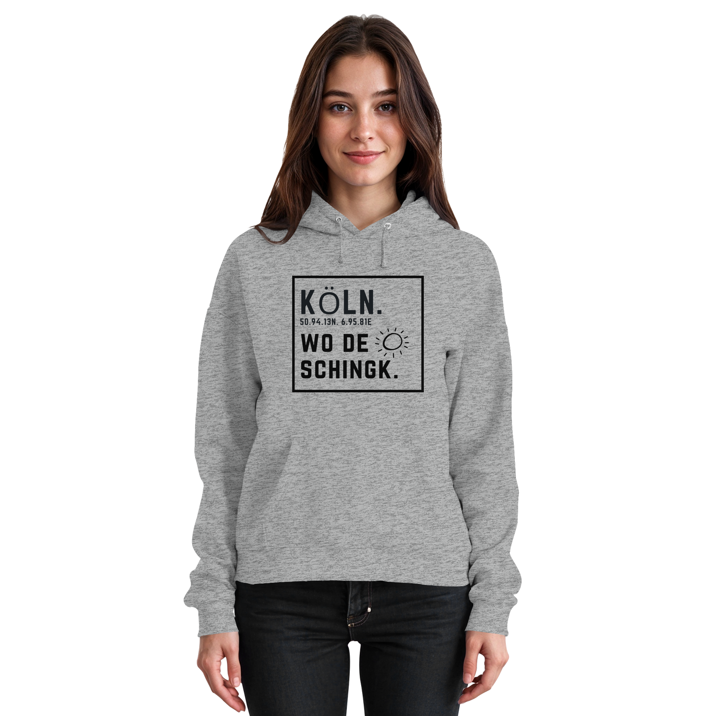 Wo de Sonn schingk - Köln Druck   - Basic Unisex Hoodie