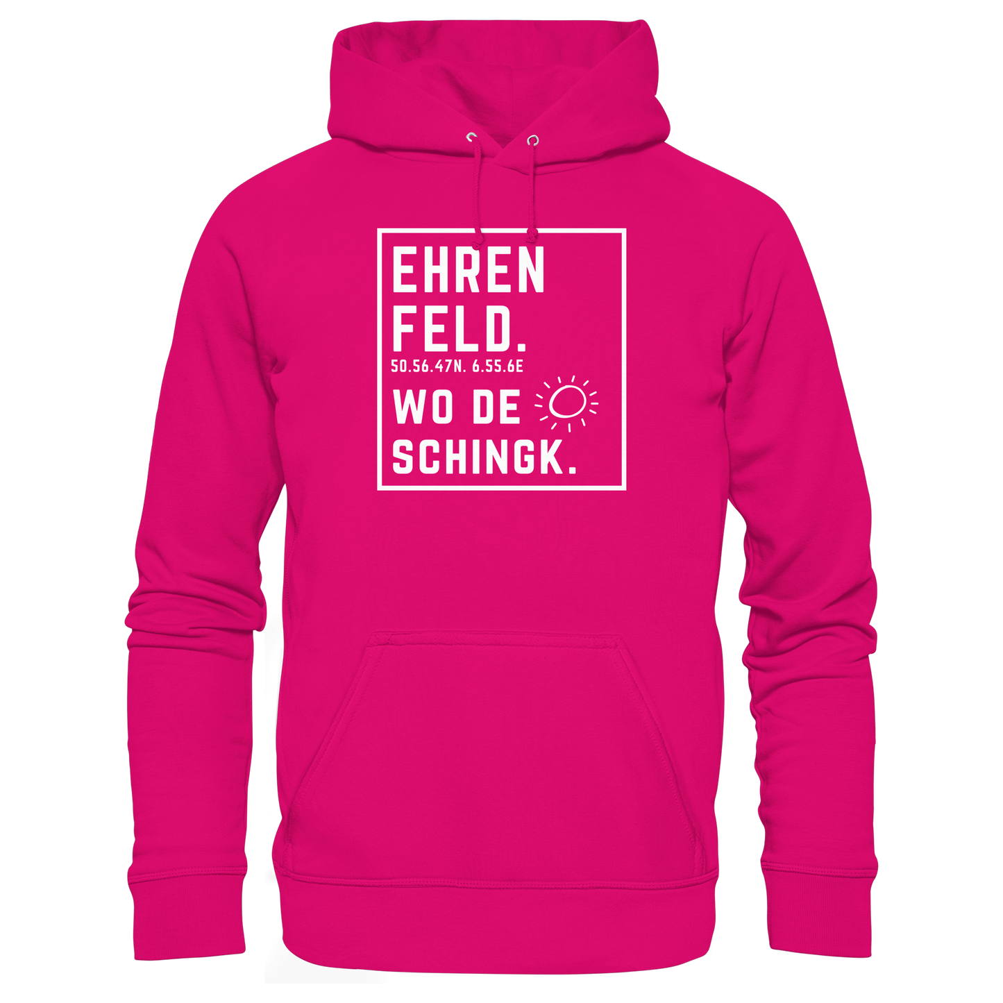 Wo de Sonn schingk - Ehrenfeld Druck - Basic Unisex Hoodie