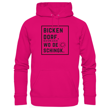 Wo de Sonn schingk - Bickendorf Druck  - Basic Unisex Hoodie