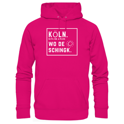 Wo de Sonn schingk - Köln Druck - Basic Unisex Hoodie
