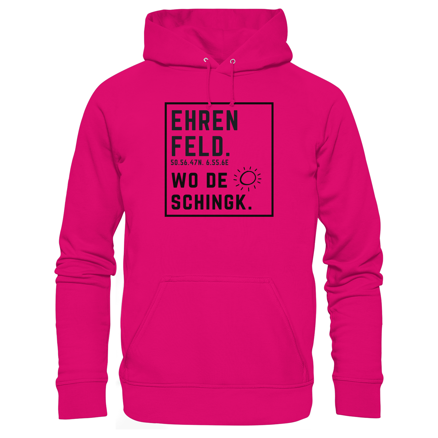 Wo de Sonn schingk - Ehrenfeld Druck  - Basic Unisex Hoodie