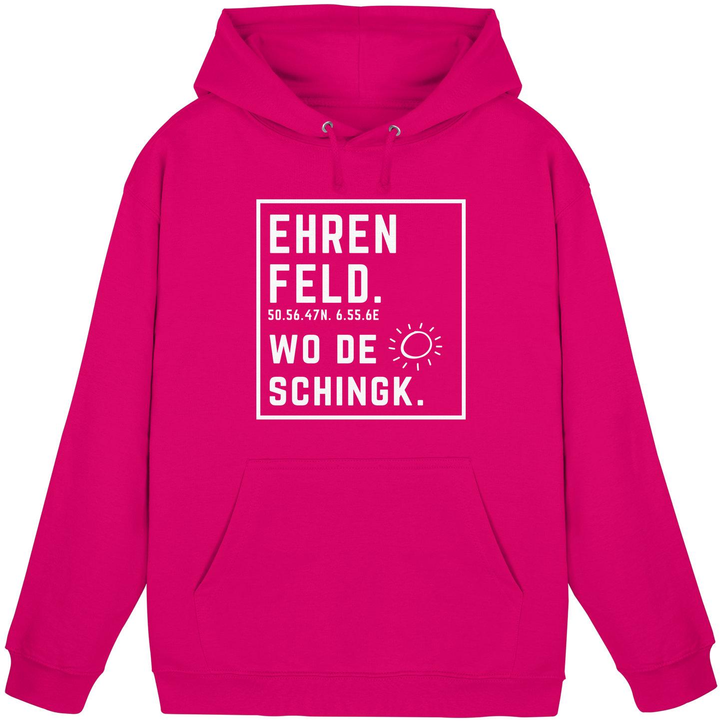 Wo de Sonn schingk - Ehrenfeld Druck - Basic Unisex Hoodie