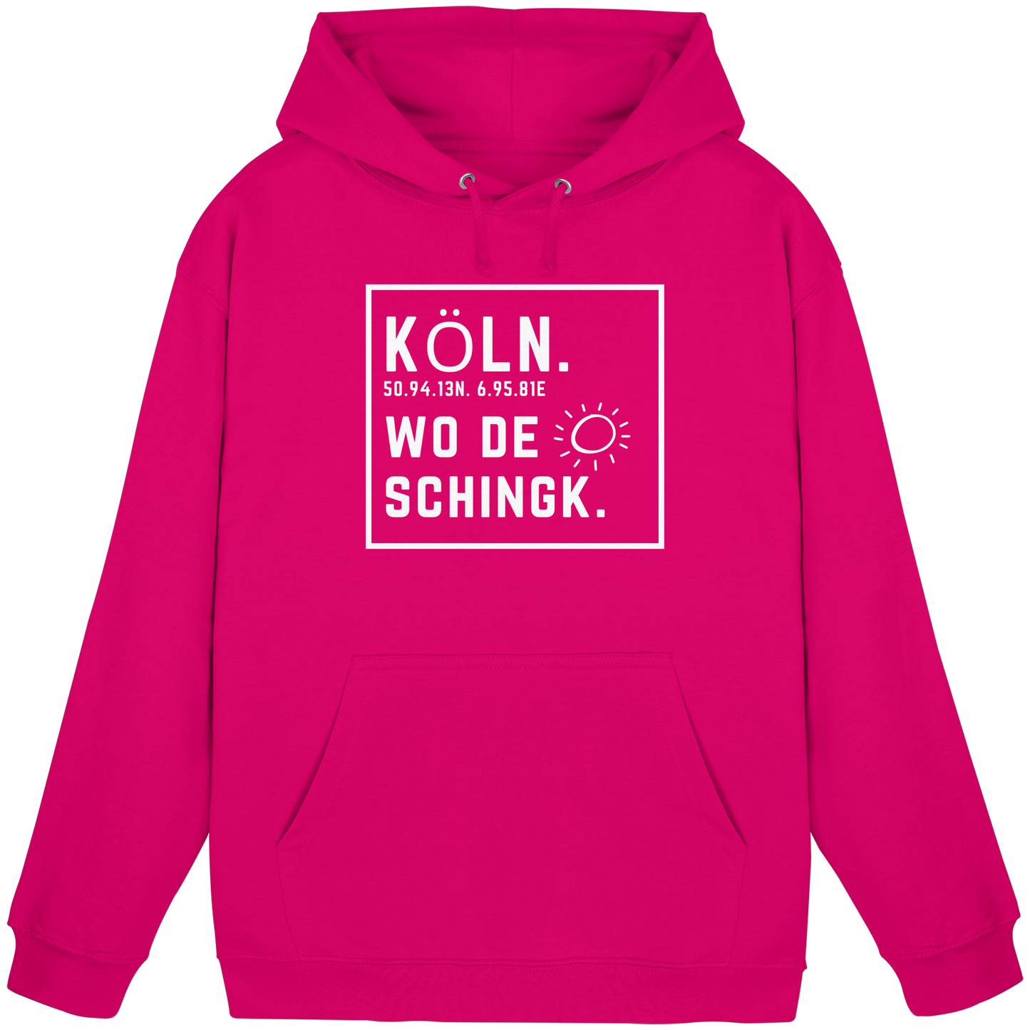 Wo de Sonn schingk - Köln Druck - Basic Unisex Hoodie