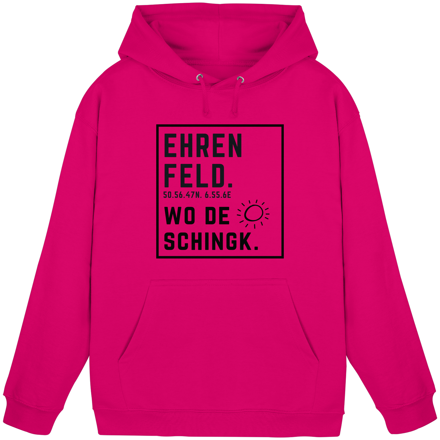 Wo de Sonn schingk - Ehrenfeld Druck  - Basic Unisex Hoodie