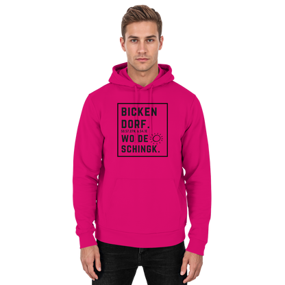 Wo de Sonn schingk - Bickendorf Druck  - Basic Unisex Hoodie