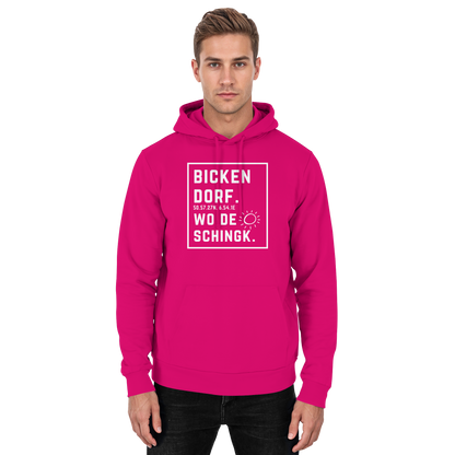 Wo de Sonn schingk - Bickendorf Druck - Basic Unisex Hoodie