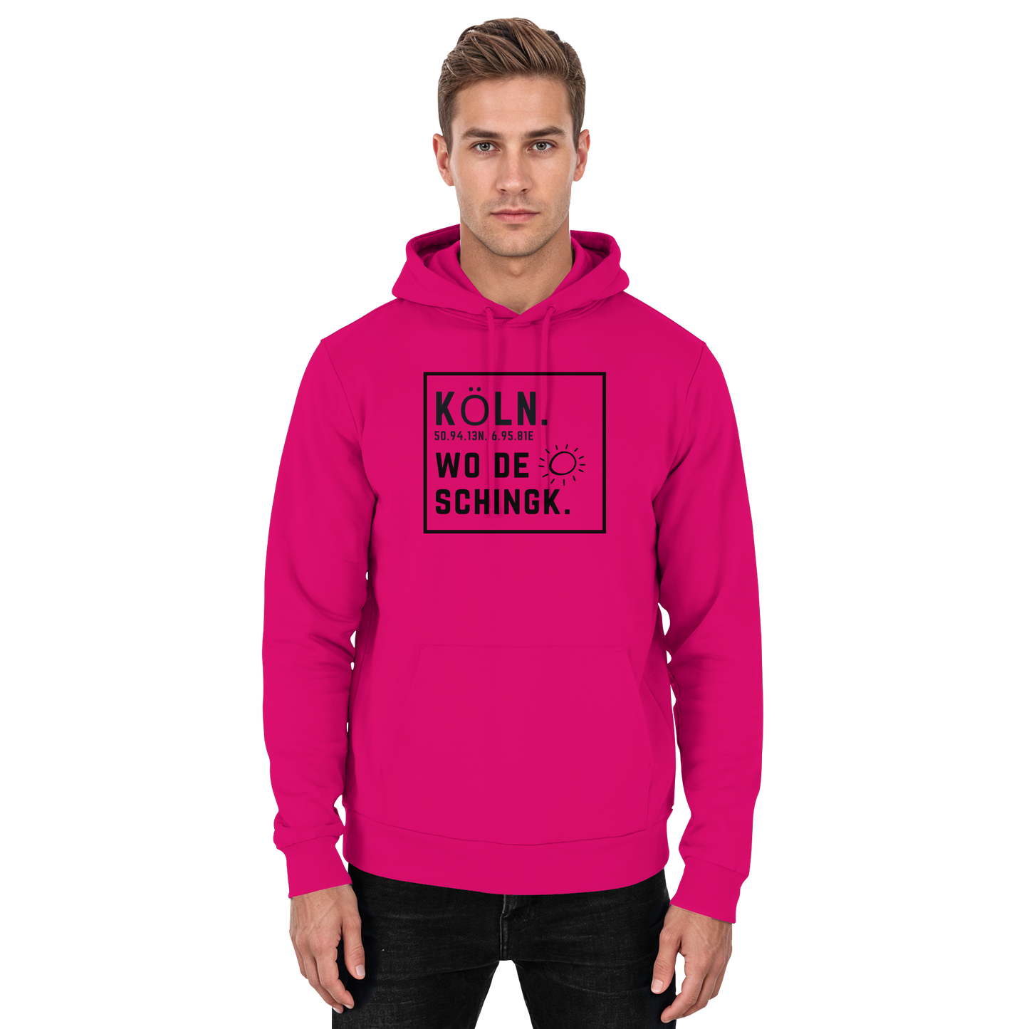 Wo de Sonn schingk - Köln Druck   - Basic Unisex Hoodie